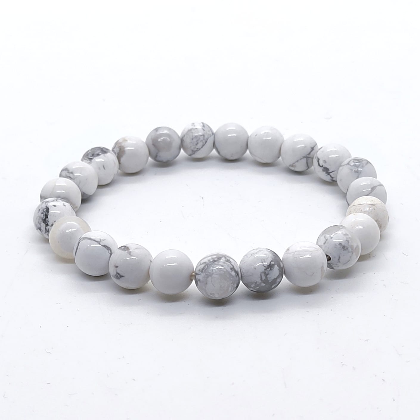 Howlite Natural With Certified Bracelet